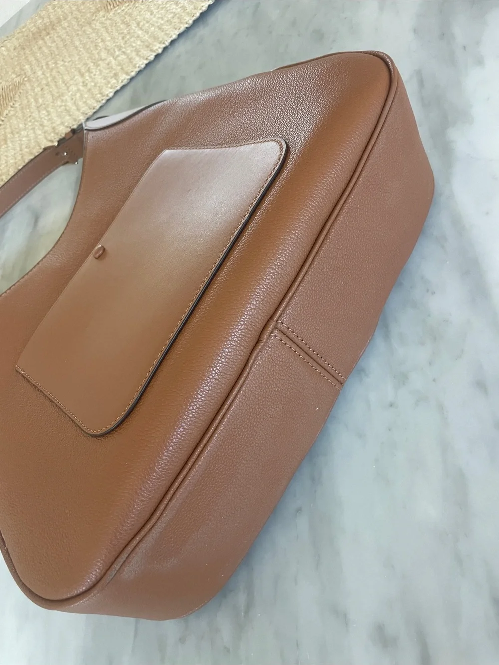 Kate Spade $354 Aster hobo shoulder bag tan warm gingerbread